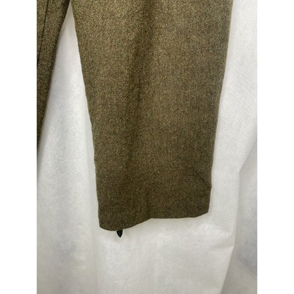 Vintage Pendleton 100% Virgin Wool Pants Womens Green Cropped Modified Size 16 - Picture 3 of 16